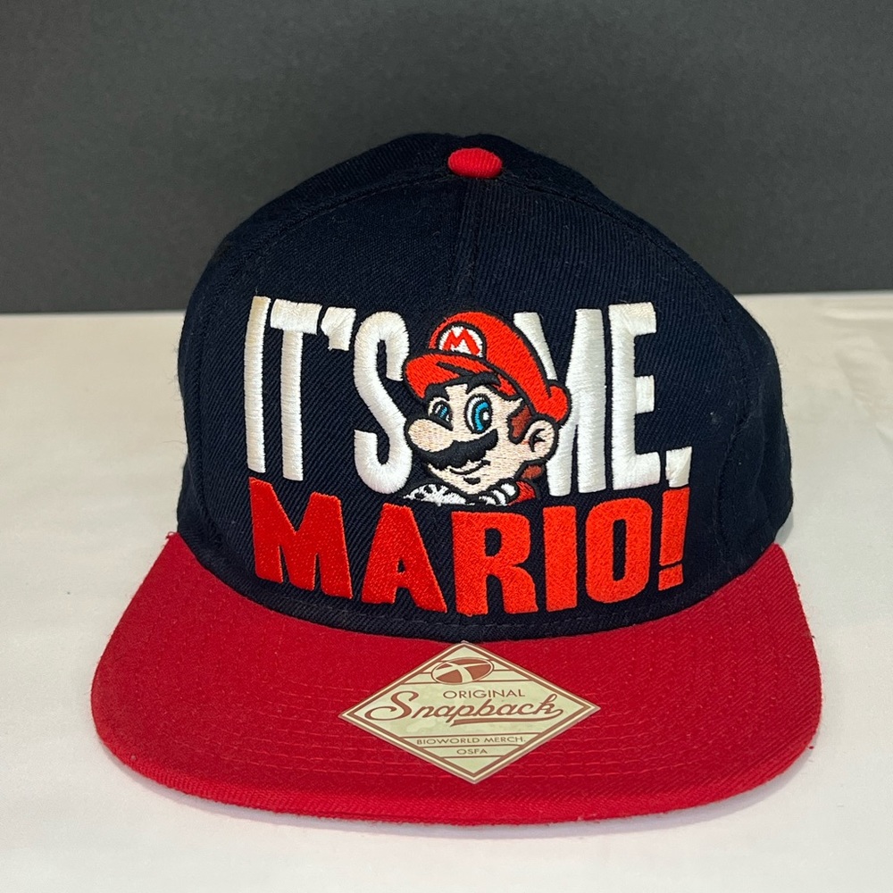 Mario Hat -“It's-a Me, Mario!' -One Size Fits All,Gaming Nostalgia at Its Finest